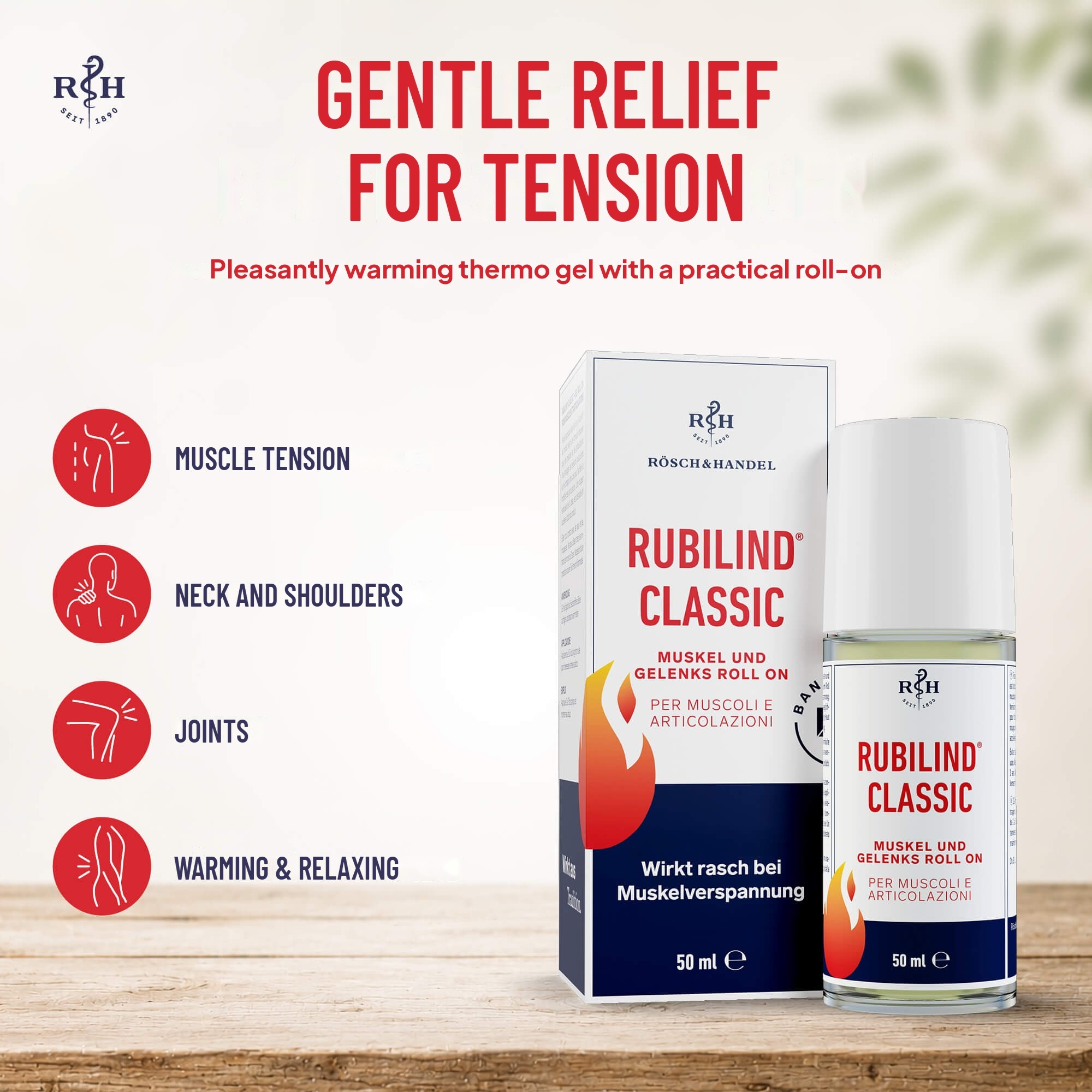 Rubilind Classic Muscle and Joint Roll-On