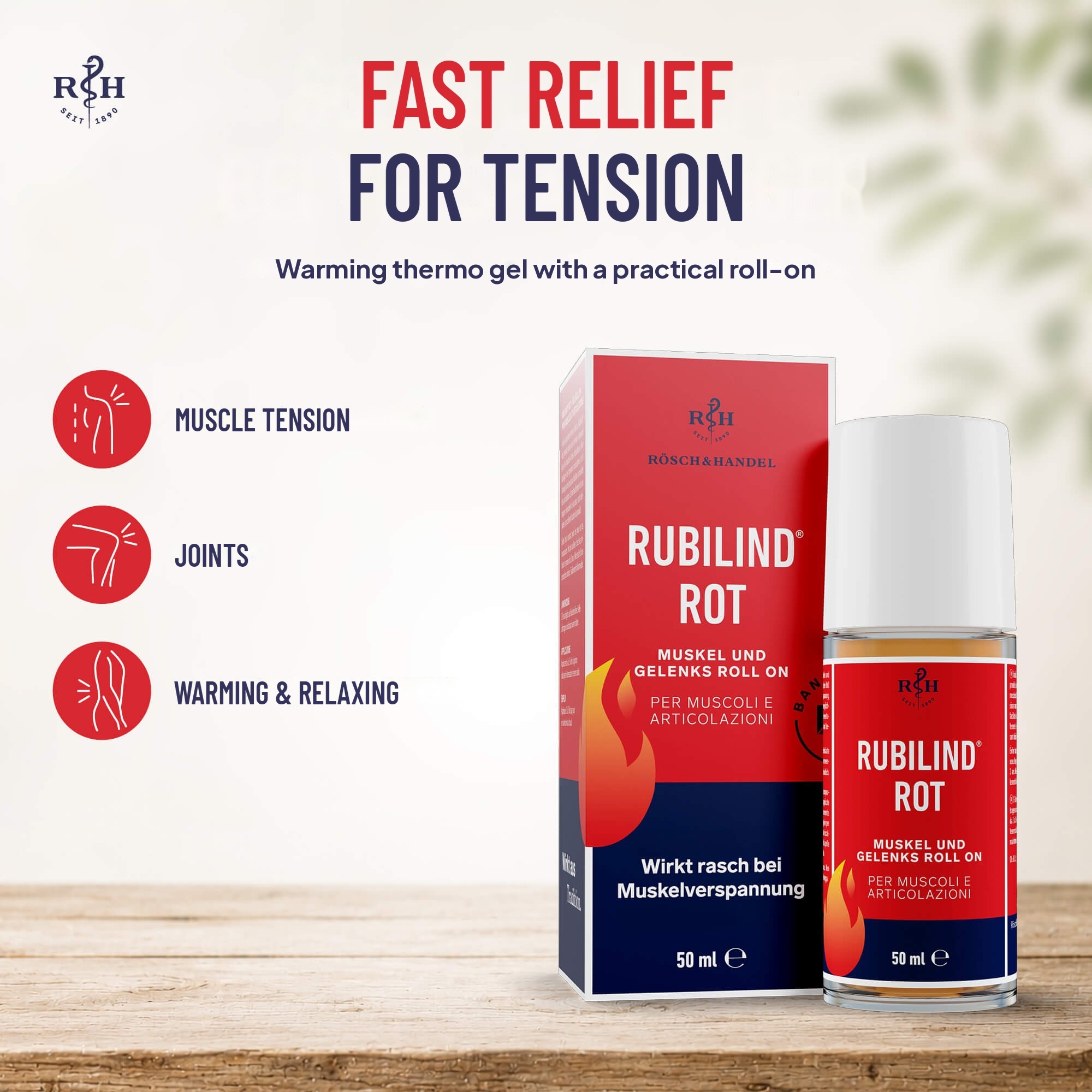 Rubilind Rot Muscle and Joint Roll-On