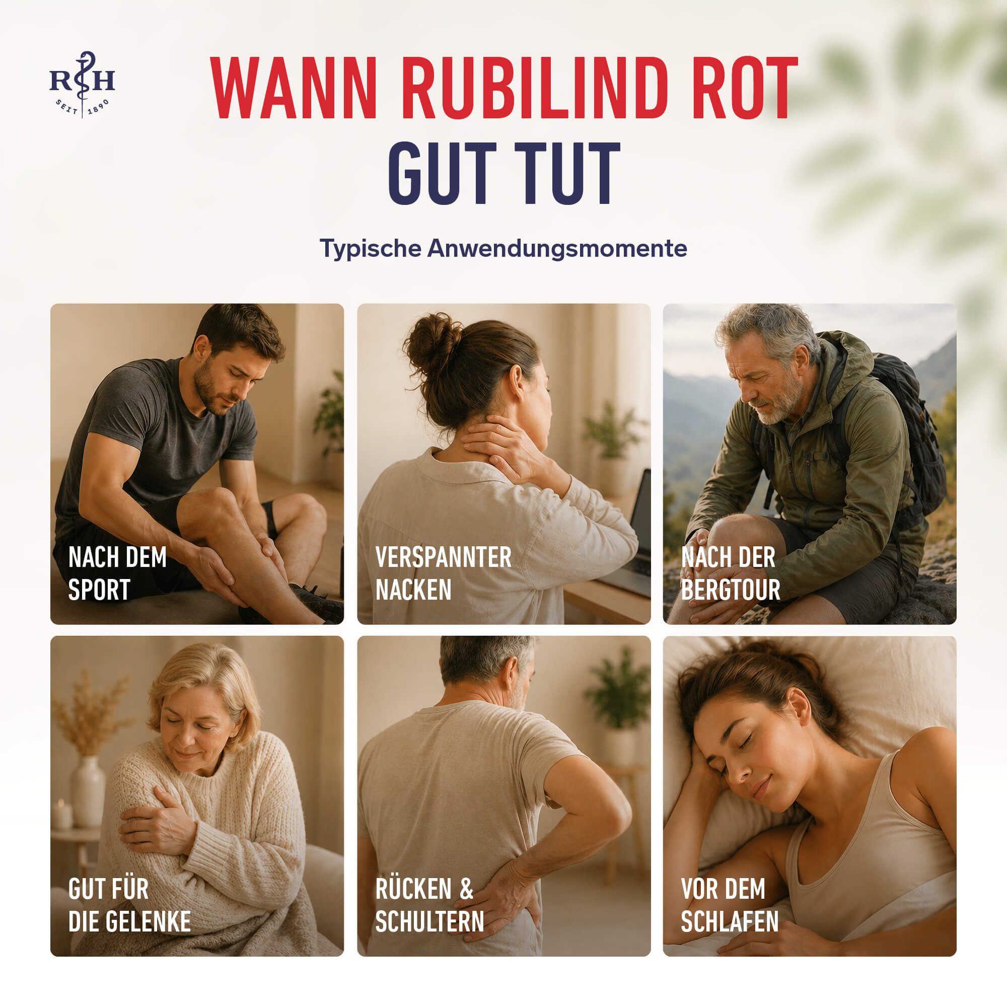 Rubilind Rot Muskel- Gelenks Roll On