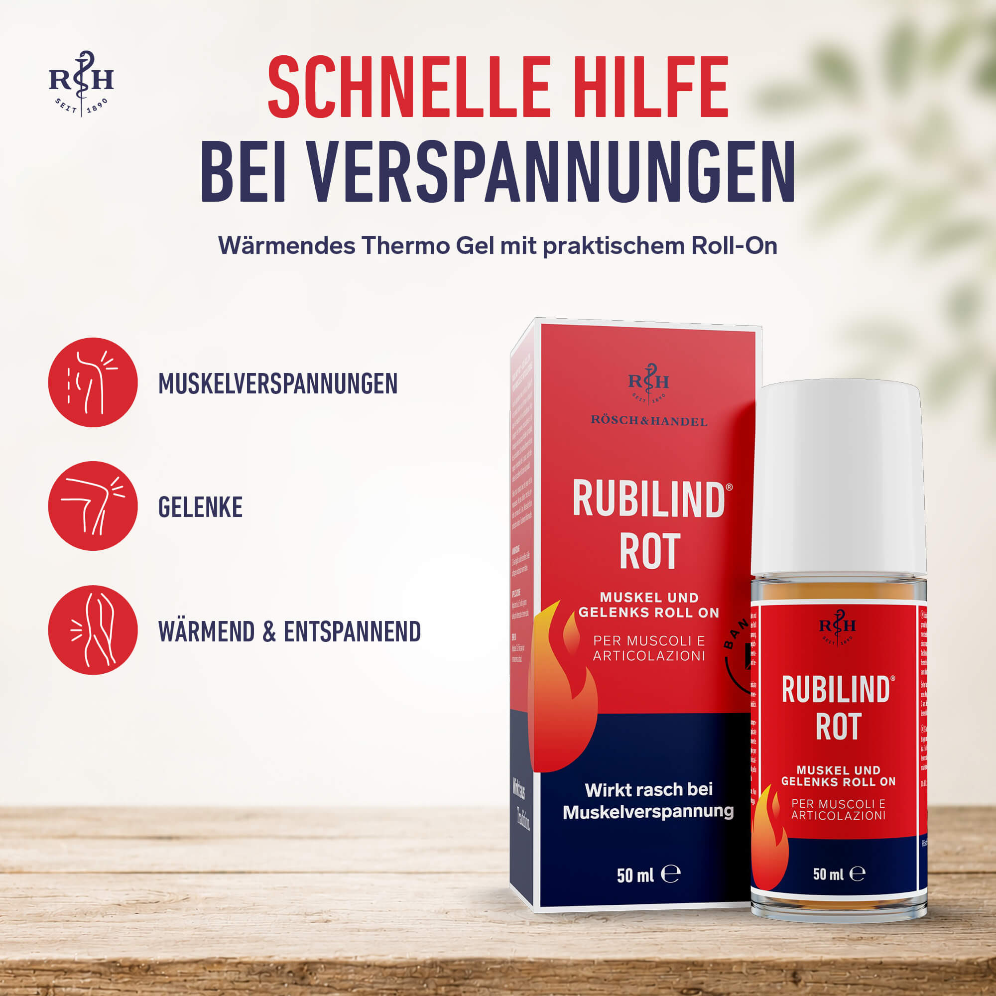 Rubilind Rot Muscle and Joint Roll-On